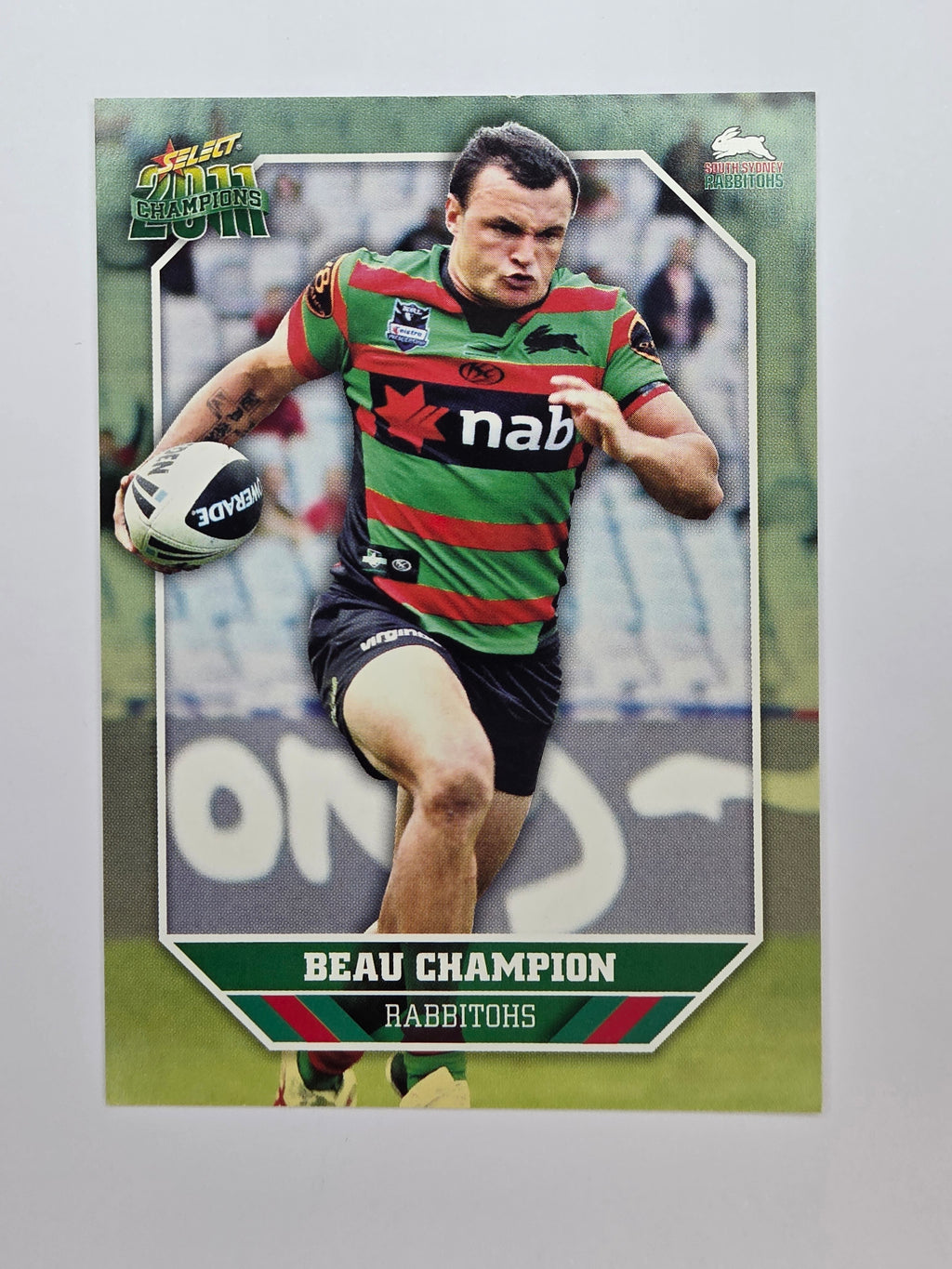 NRL 2011 Champions Base Card #151 Beau Champion South Sydney Rabbitohs