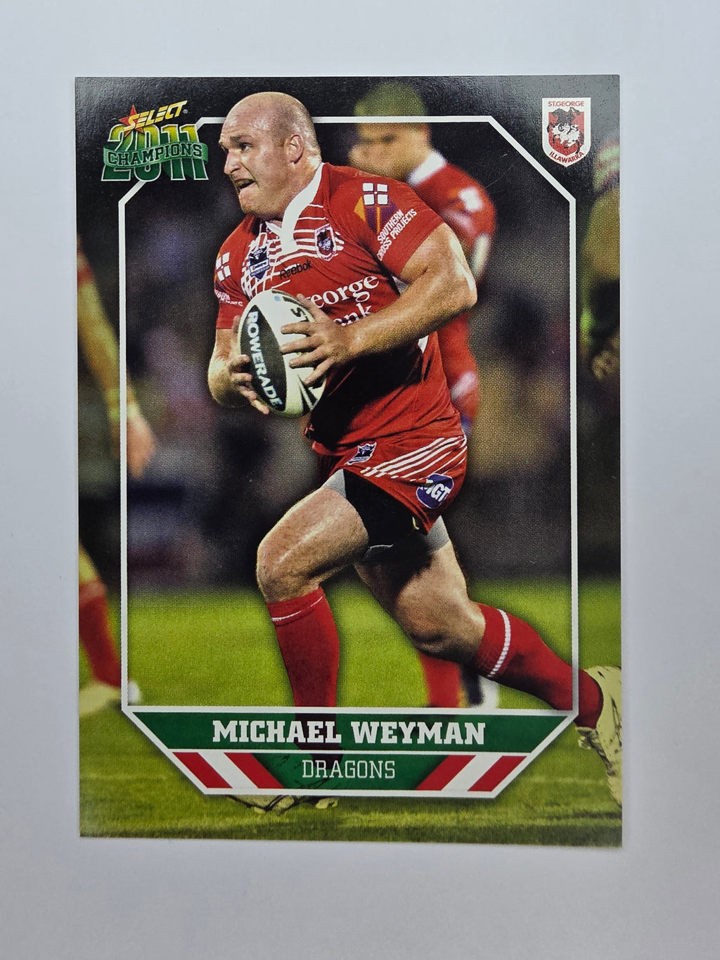 NRL 2011 Champions Base Card #147 Michael Weyman St George Illawarra Dragons