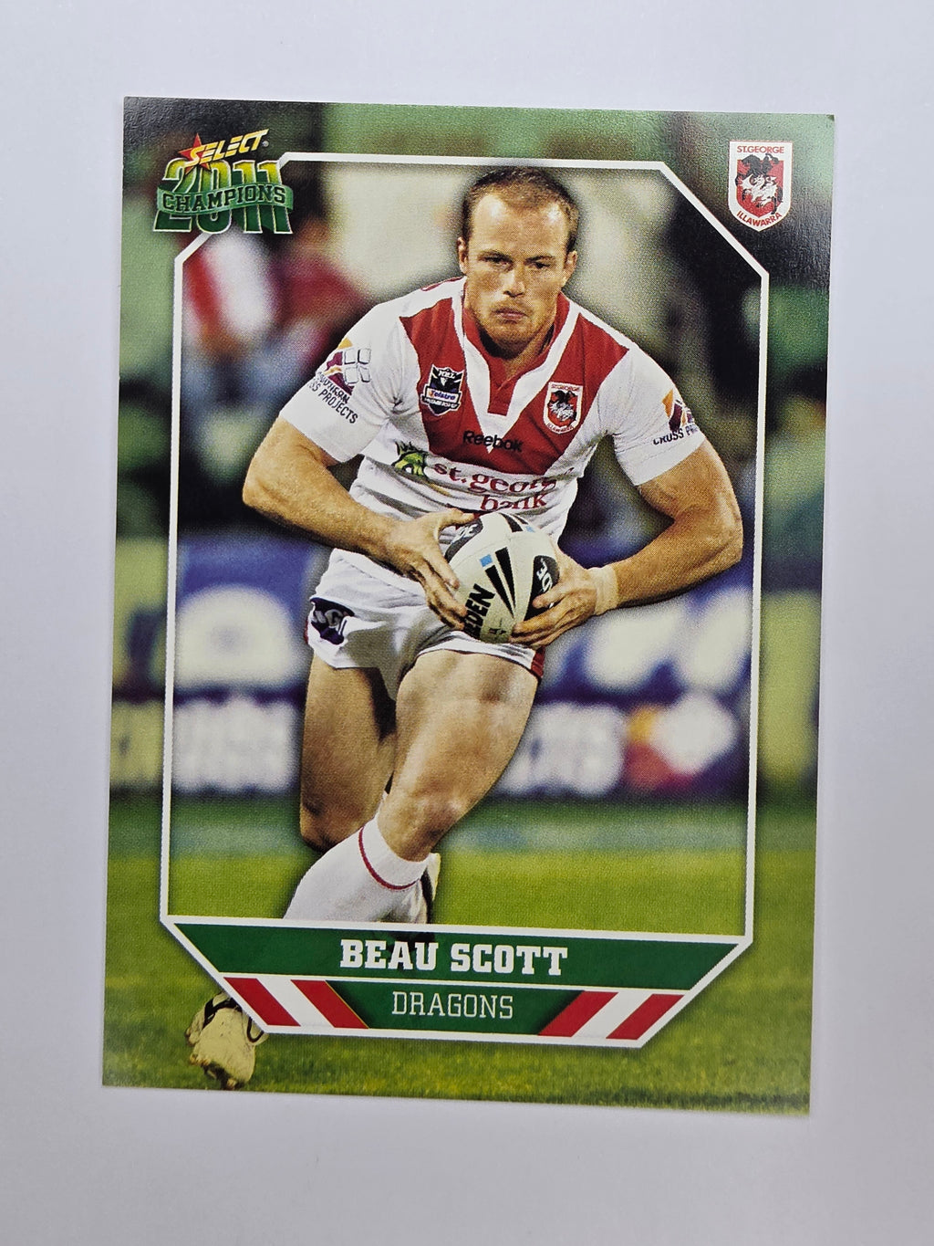 NRL 2011 Champions Base Card #143 Beau Scott St George Illawarra Dragons