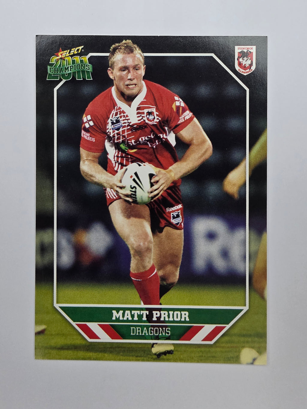 NRL 2011 Champions Base Card #142 Matt Prior St George Illawarra Dragons