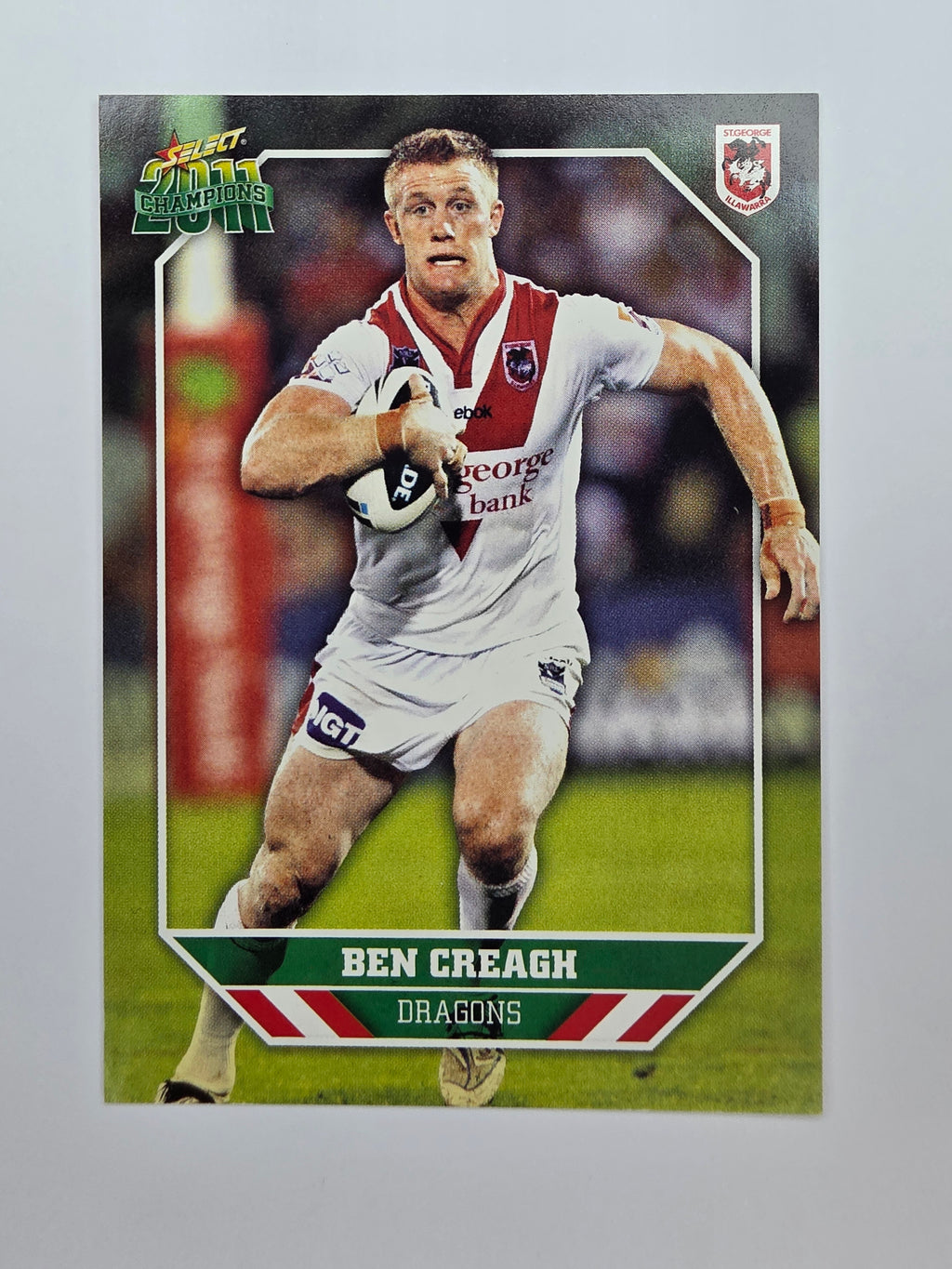 NRL 2011 Champions Base Card #140 Ben Creagh St George Illawarra Dragons