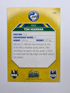 NRL 2011 Champions Base Card #119 Tim Mannah Parramatta Eels