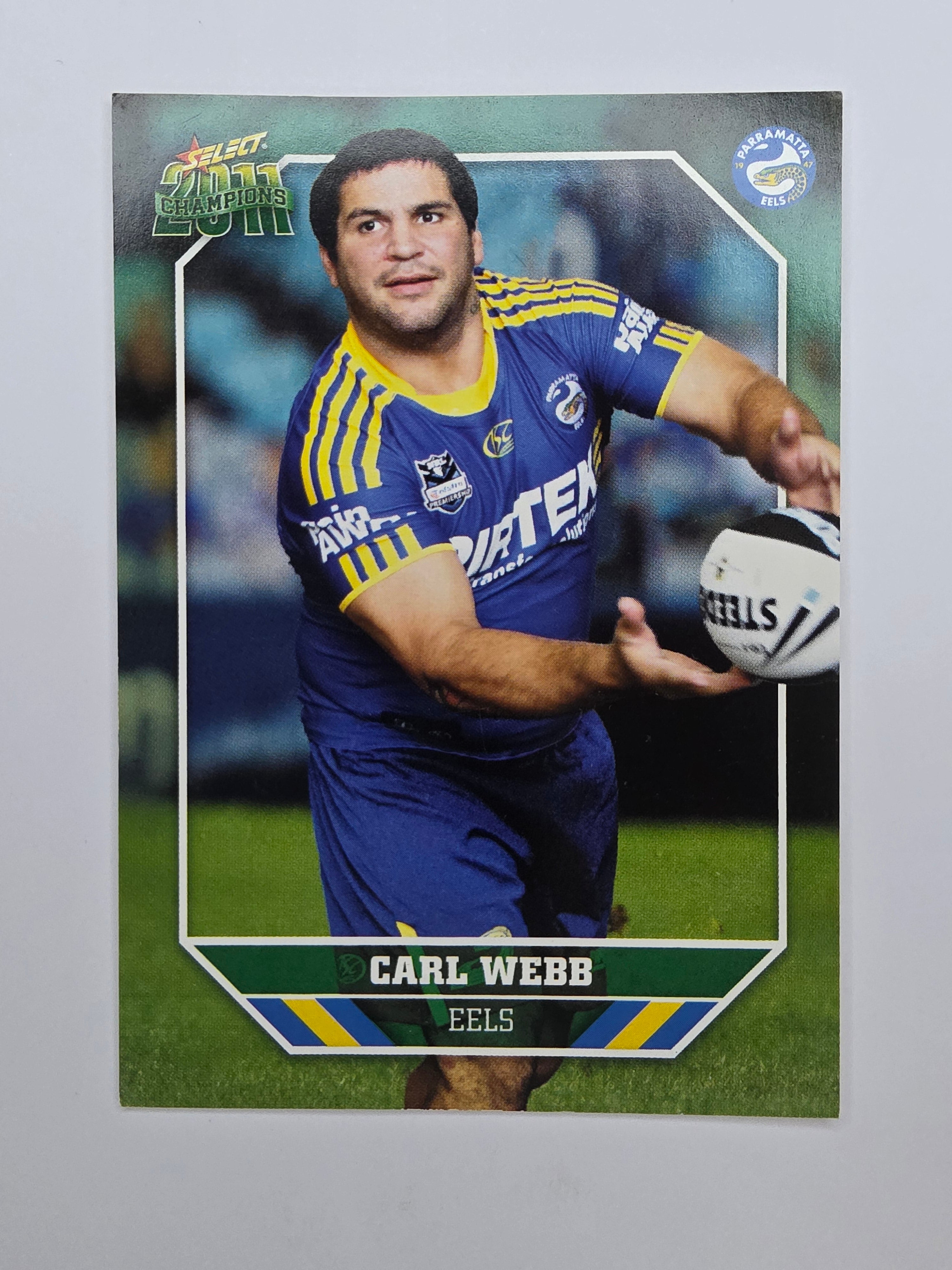 NRL 2011 Champions Base Card #113 Carl Webb Parramatta Eels