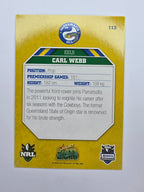 NRL 2011 Champions Base Card #113 Carl Webb Parramatta Eels