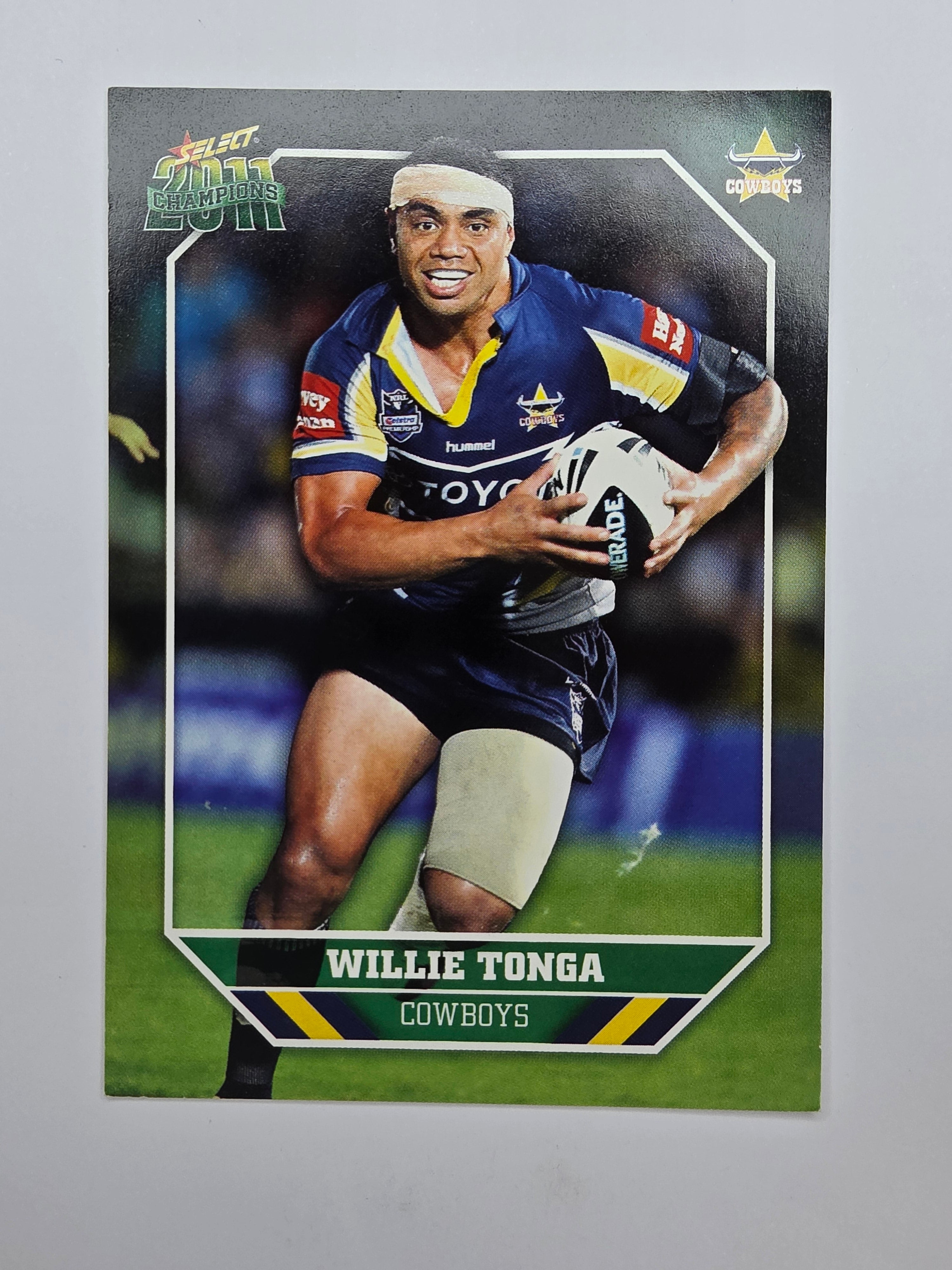 NRL 2011 Champions Base Card #111 Willie Tonga North Queensland Cowboys