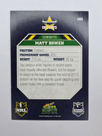 NRL 2011 Champions Base Card #103 Matt Bowen North Queensland Cowboys