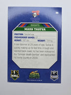 NRL 2011 Champions Base Card #98 Mark Taufua Newcastle Knights