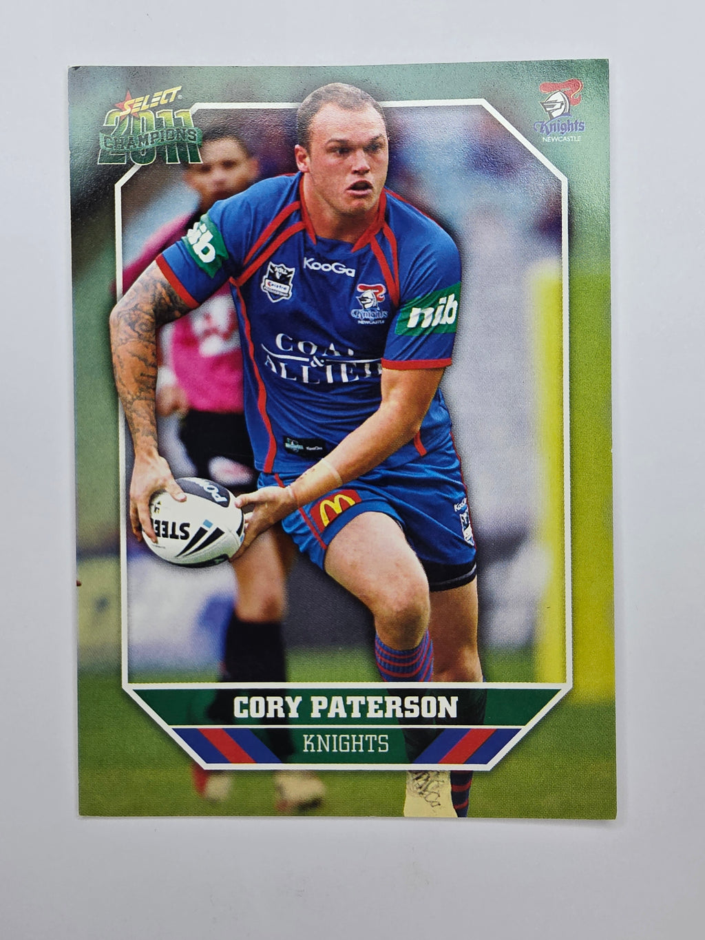 NRL 2011 Champions Base Card #96 Cory Paterson Newcastle Knights