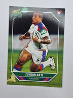 NRL 2011 Champions Base Card #95 Junior Sa’u Newcastle Knights