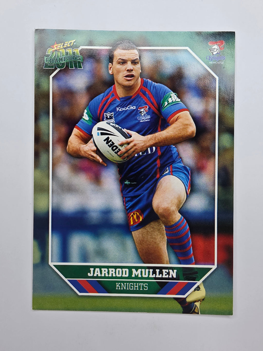 NRL 2011 Champions Base Card #94 Jarrod Mullen Newcastle Knights