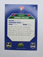 NRL 2011 Champions Base Card #94 Jarrod Mullen Newcastle Knights