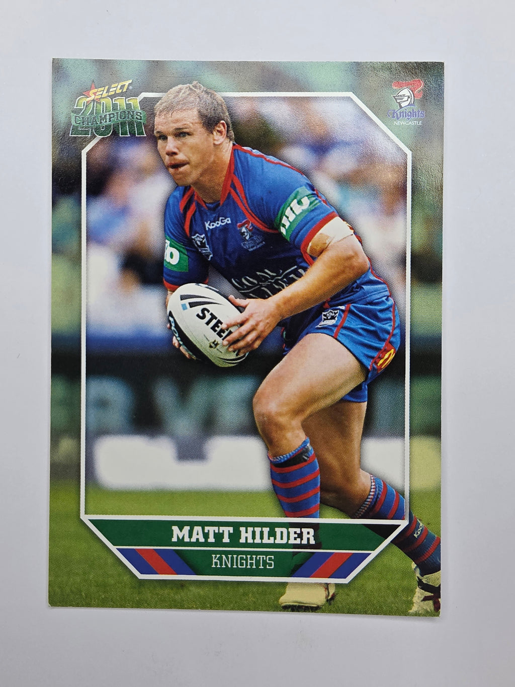 NRL 2011 Champions Base Card #90 Matt Hilder Newcastle Knights