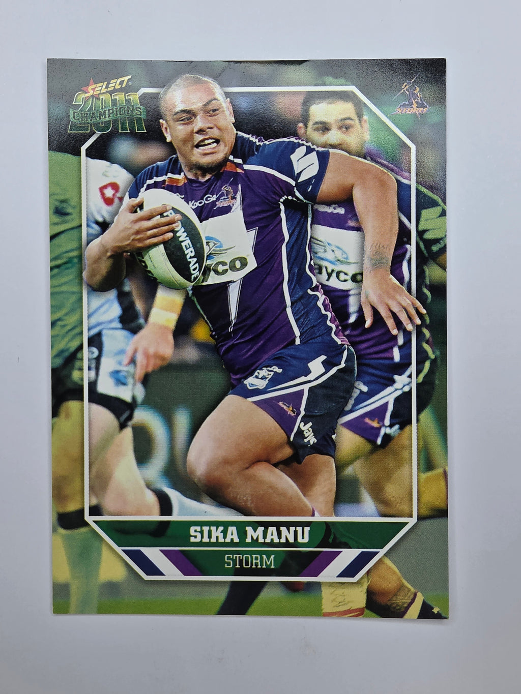 NRL 2011 Champions Base Card #85 Sika Manu Melbourne Storm