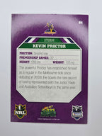 NRL 2011 Champions Base Card #84 Kevin Proctor Melbourne Storm