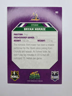 NRL 2011 Champions Base Card #82 Bryan Norrie Melbourne Storm