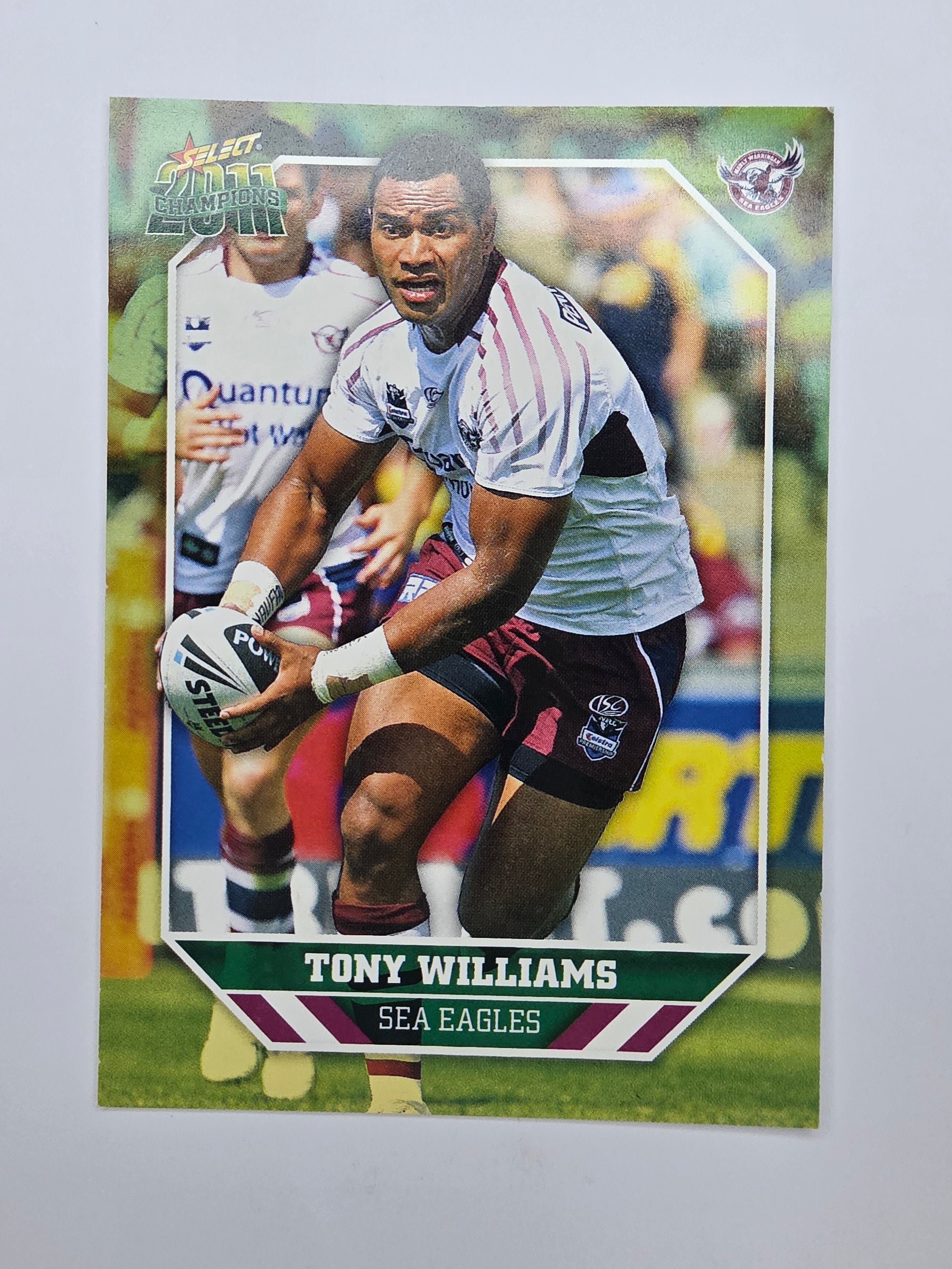 NRL 2011 Champions Base Card #66 Tony Williams Manly Warringah Sea Eagles