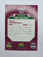 NRL 2011 Champions Base Card #66 Tony Williams Manly Warringah Sea Eagles