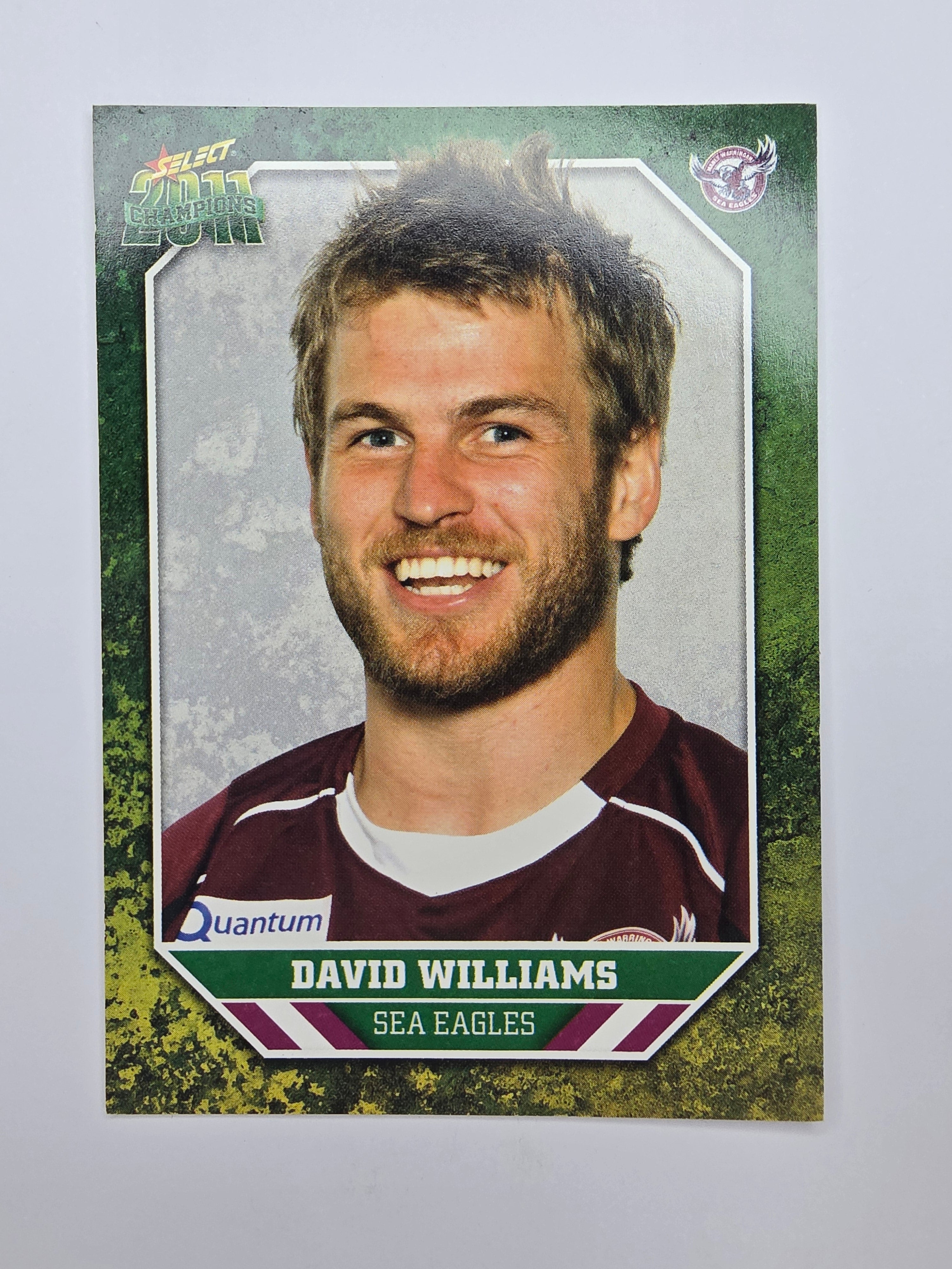 NRL 2011 Champions Base Card #65 David Williams Manly Warringah Sea Eagles