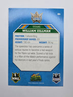 NRL 2011 Champions Base Card #64 William Zillman Gold Coast Titans