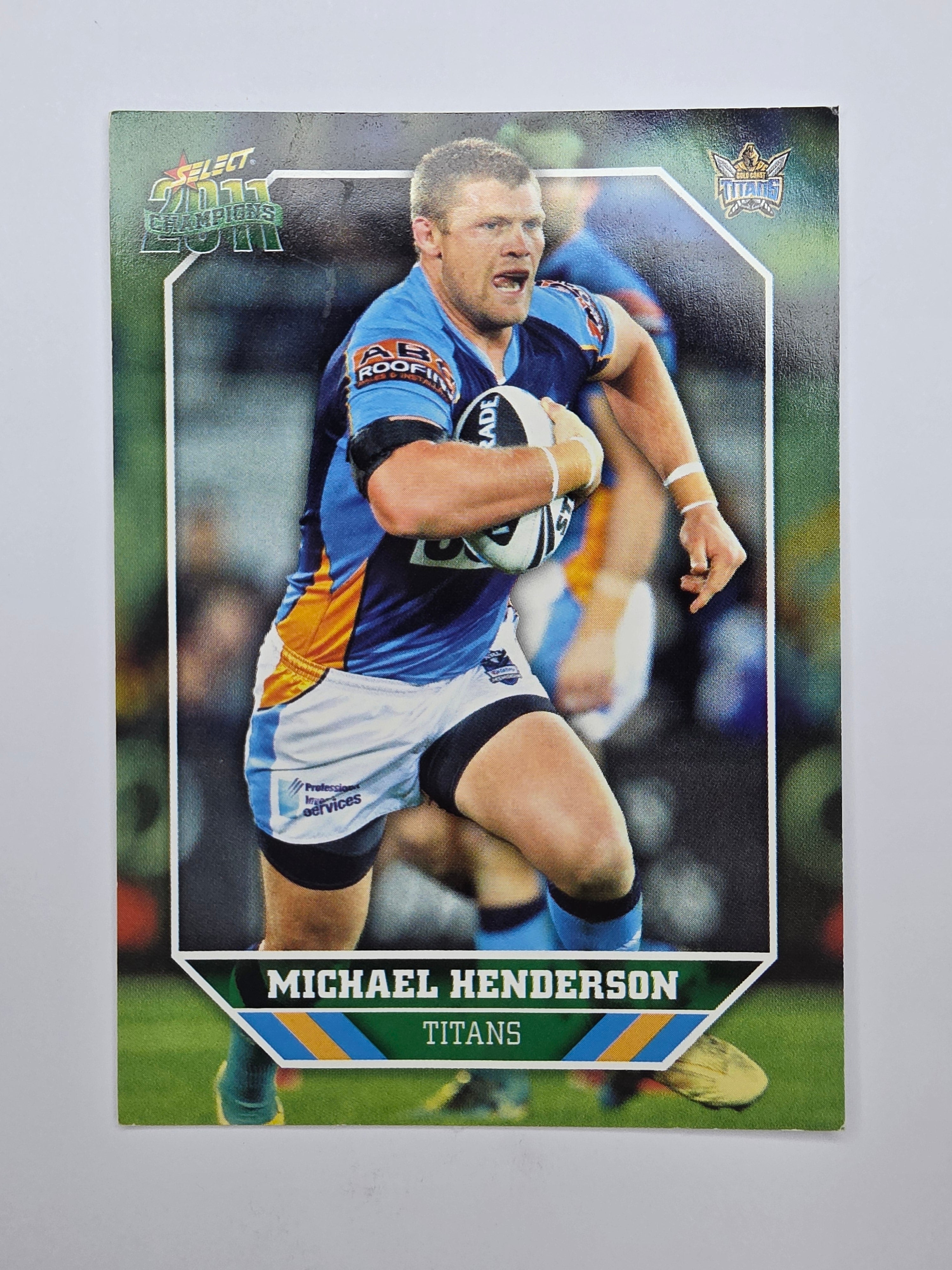NRL 2011 Champions Base Card #63 Michael Henderson Gold Coast Titans