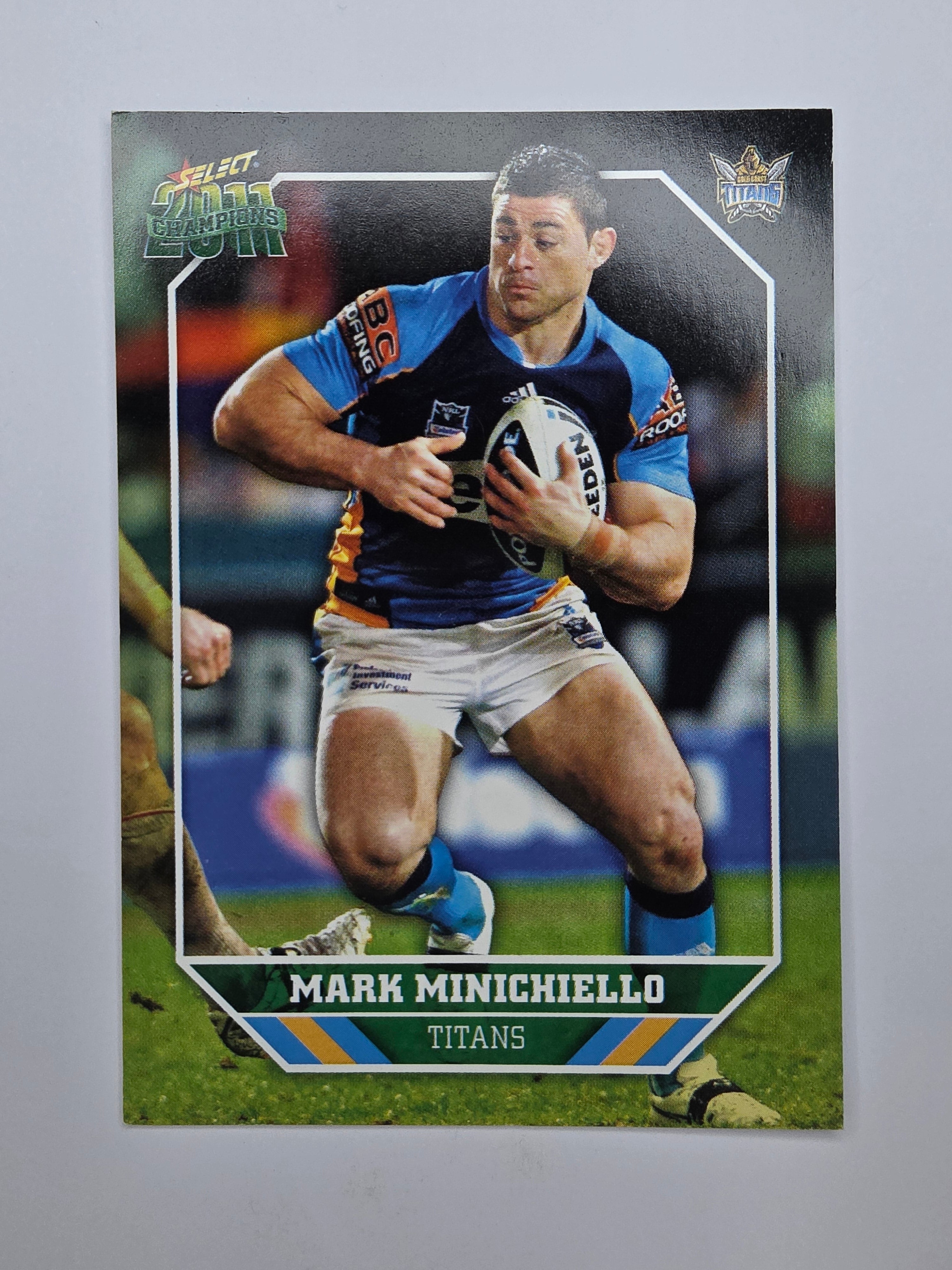 NRL 2011 Champions Base Card #62 Mark Minichiello Gold Coast Titans