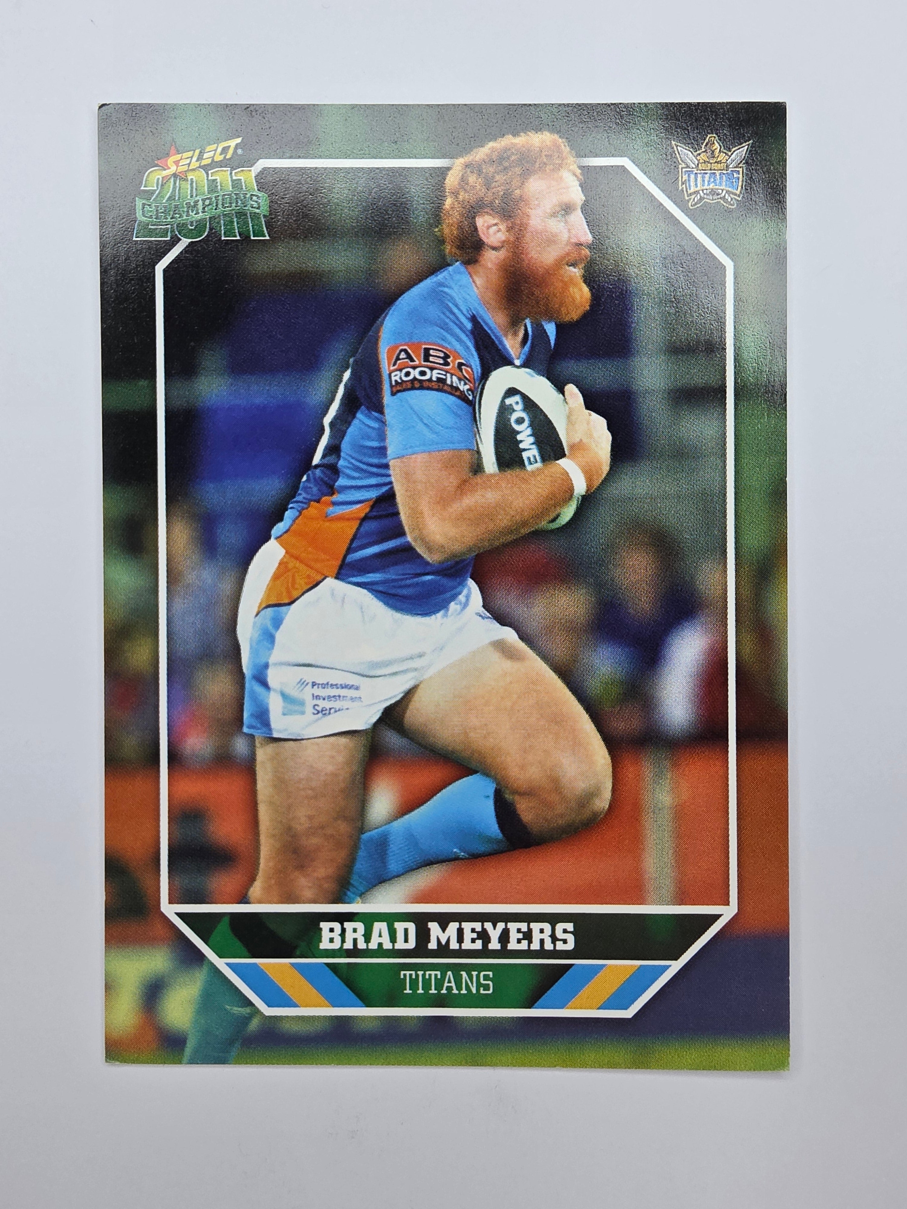 NRL 2011 Champions Base Card #61 Brad Meyers Gold Coast Titans