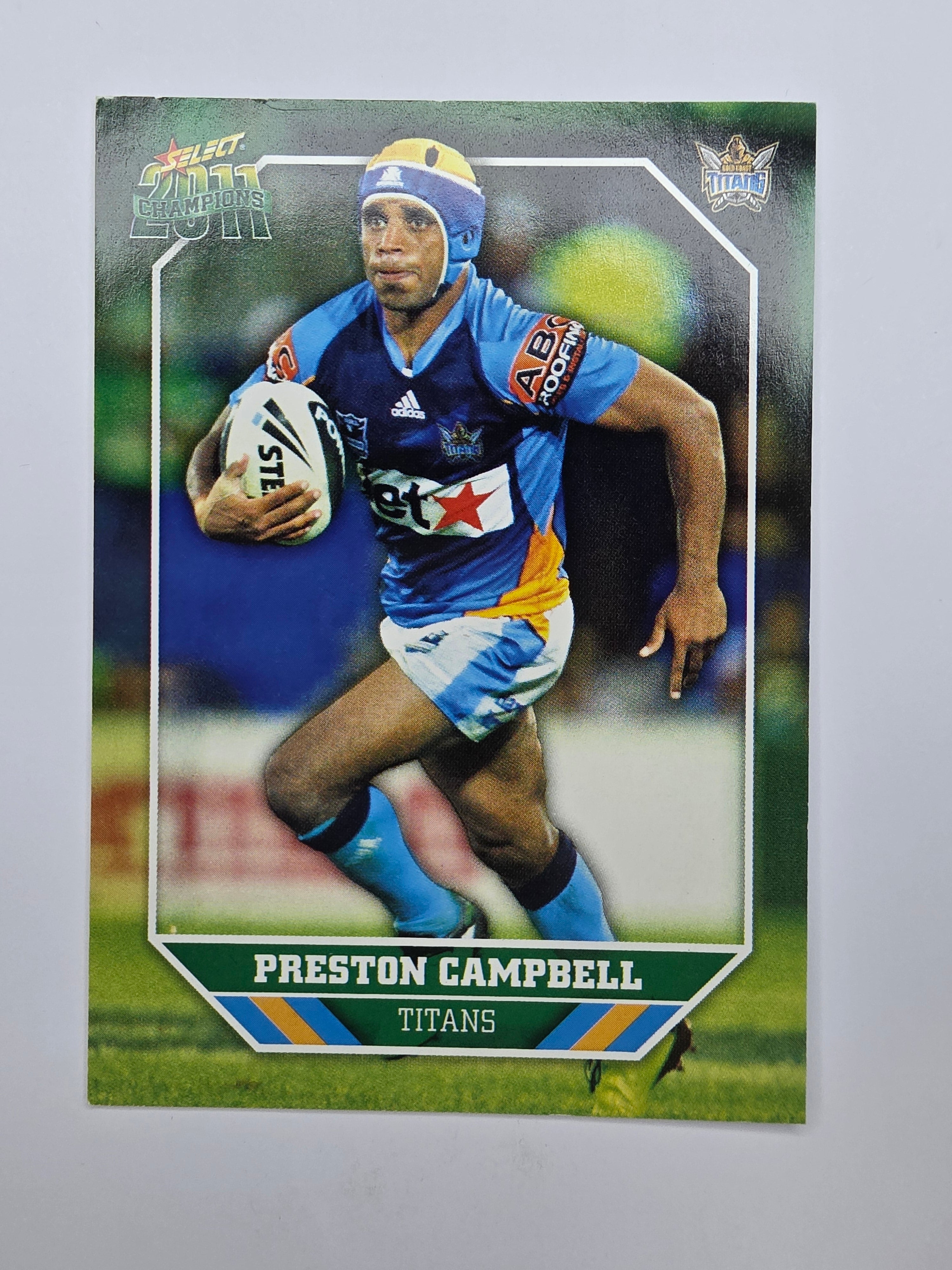 NRL 2011 Champions Base Card #55 Preston Campbell Gold Coast Titans