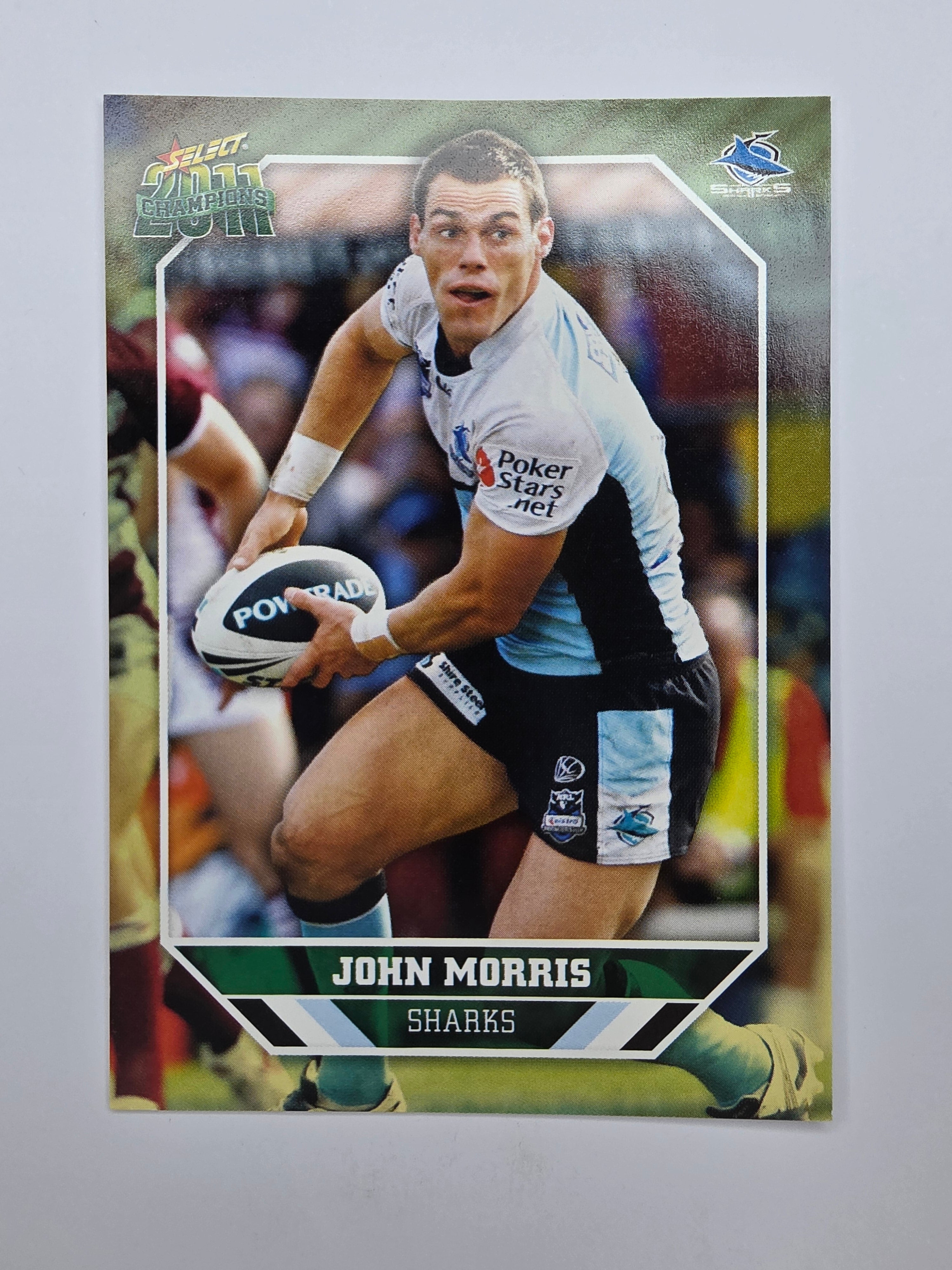NRL 2011 Champions Base Card #47 John Morris Cronulla Sutherland Sharks
