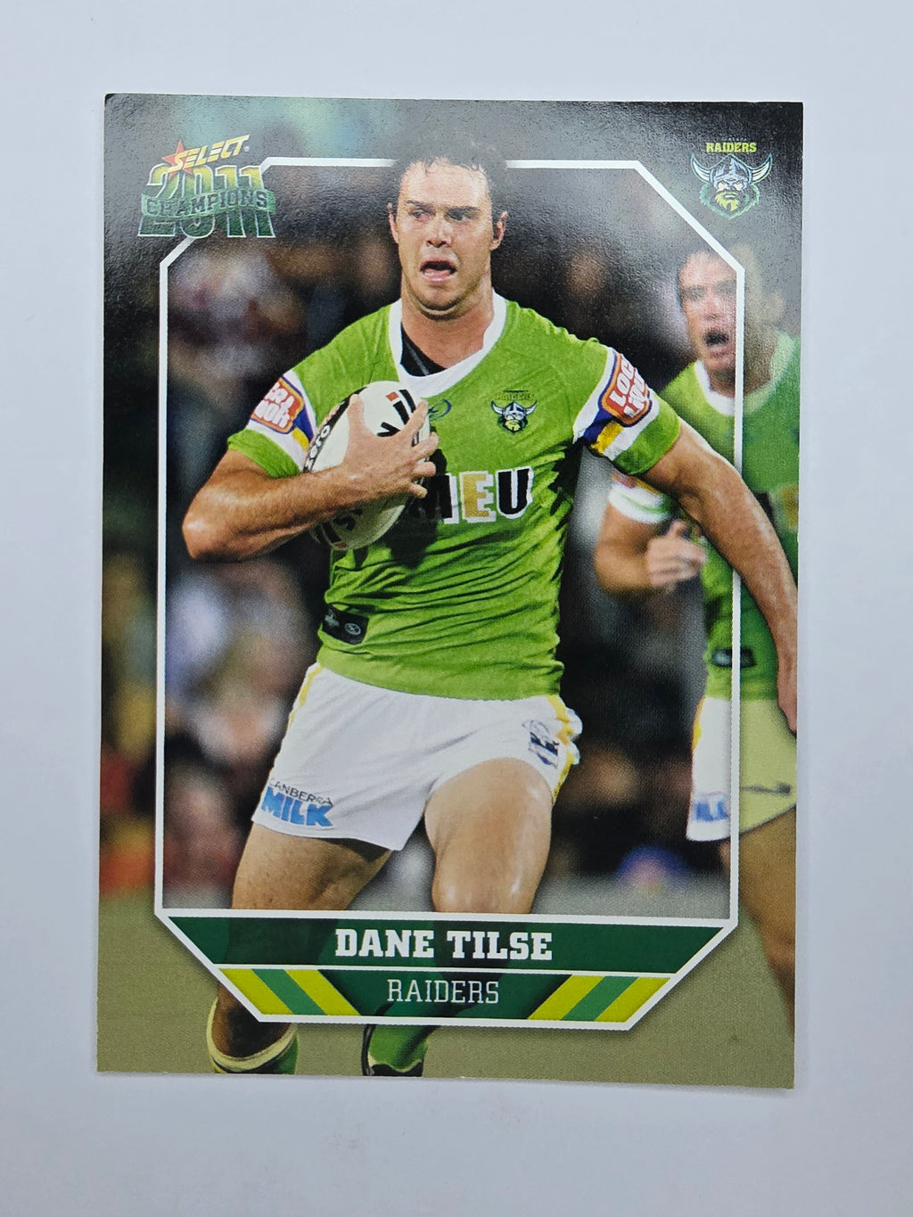 NRL 2011 Champions Base Card #36 Dane Tilse Canberra Raiders