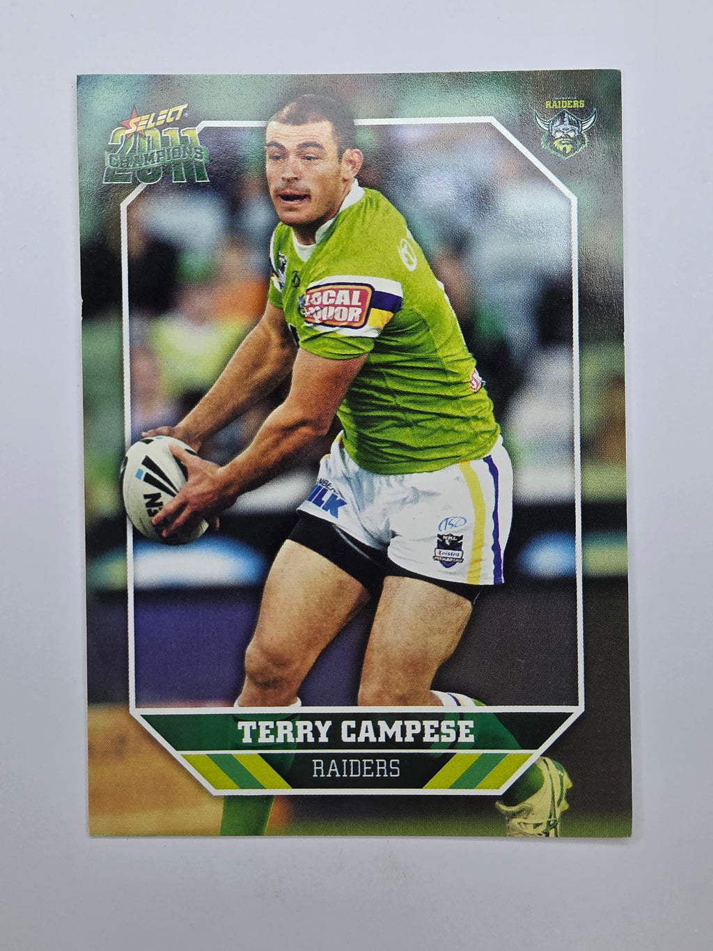 NRL 2011 Champions Base Card #30 Terry Campese Canberra Raiders