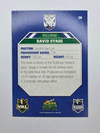 NRL 2011 Champions Base Card #28 David Stagg Canterbury Bankstown Bulldogs