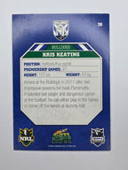 NRL 2011 Champions Base Card #26 Kris Keating Canterbury Bankstown Bulldogs