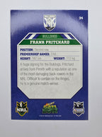 NRL 2011 Champions Base Card #24 Frank Pritchard Canterbury Bankstown Bulldogs