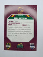 NRL 2011 Champions Base Card #7 Josh Hoffman Brisbane Broncos