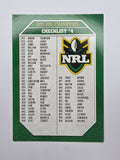 NRL 2011 Champions Base Card #4 Checklist #4