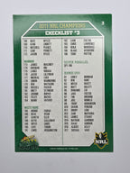 NRL 2011 Champions Base Card #3 Checklist #3