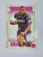 NRL 2003 Select XL Base Card #8 Petero Civoniceva Brisbane Broncos