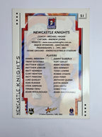 NRL 2003 Select XL Base Card #51 Newcastle Knights Logo