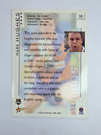 NRL 2003 Select XL Base Card #55 Mark Hughes Newcastle Knights