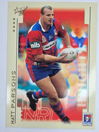 NRL 2003 Select XL Base Card #58 Matt Parsons Newcastle Knights