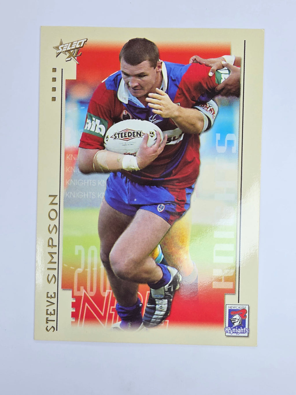 NRL 2003 Select XL Base Card #61 Steve Simpson Newcastle Knights
