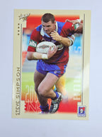 NRL 2003 Select XL Base Card #61 Steve Simpson Newcastle Knights