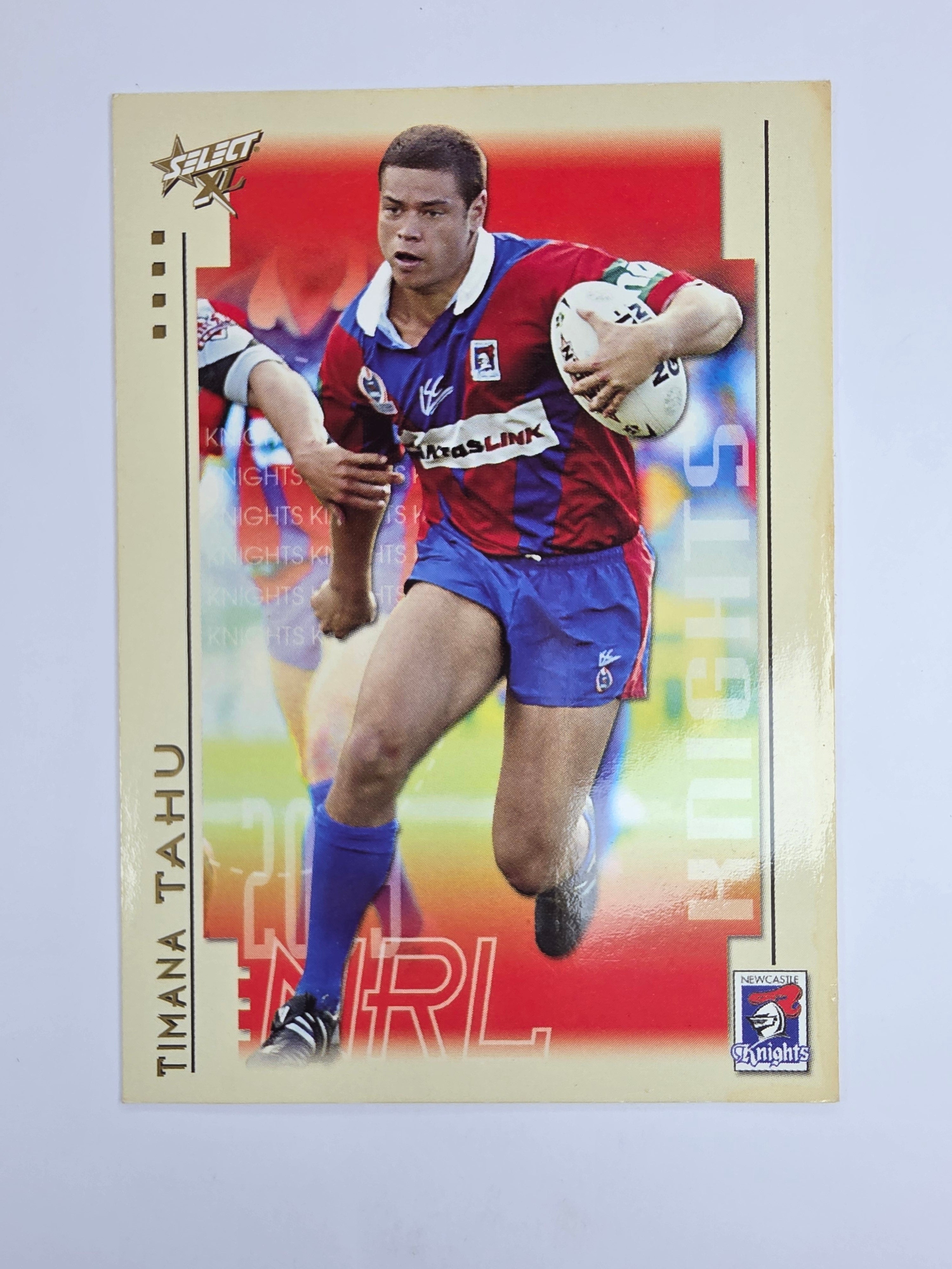 NRL 2003 Select XL Base Card #62 Timana Tahu Newcastle Knights