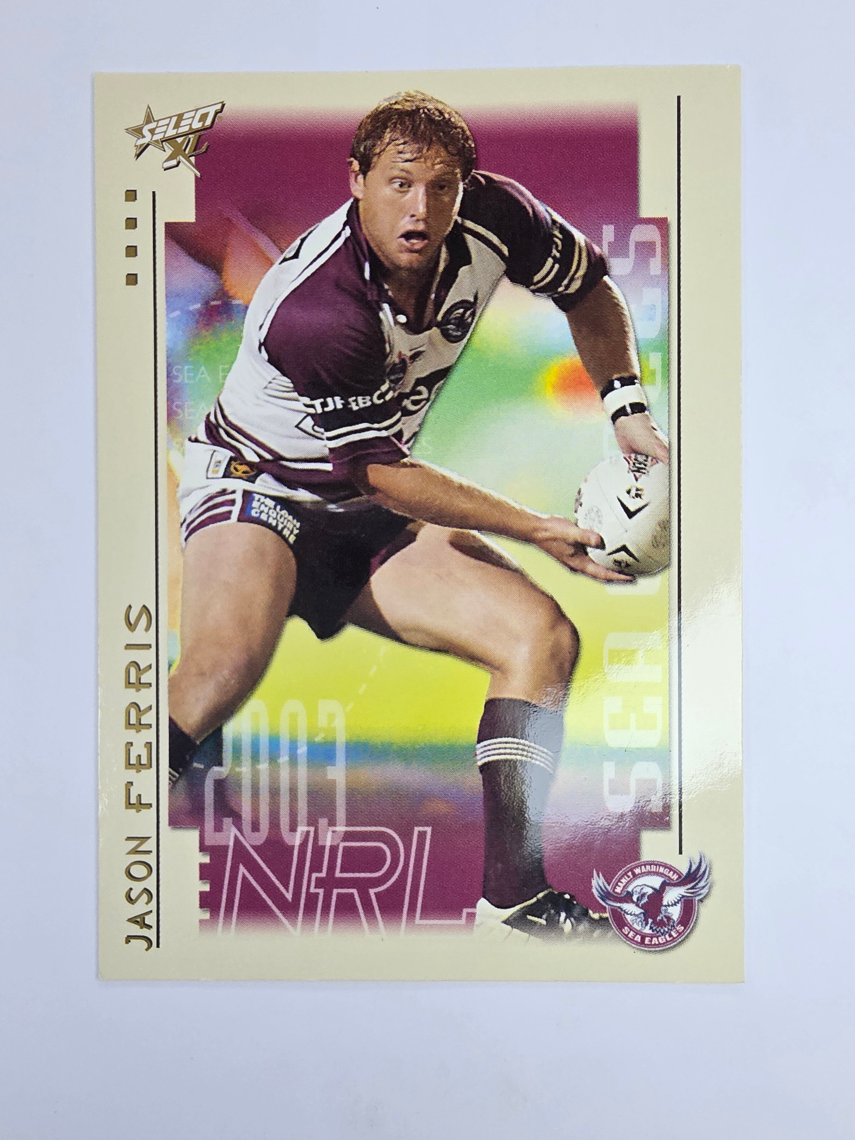 NRL 2003 Select XL Base Card #77 Jason Ferris Manly Warringah Sea Eagles
