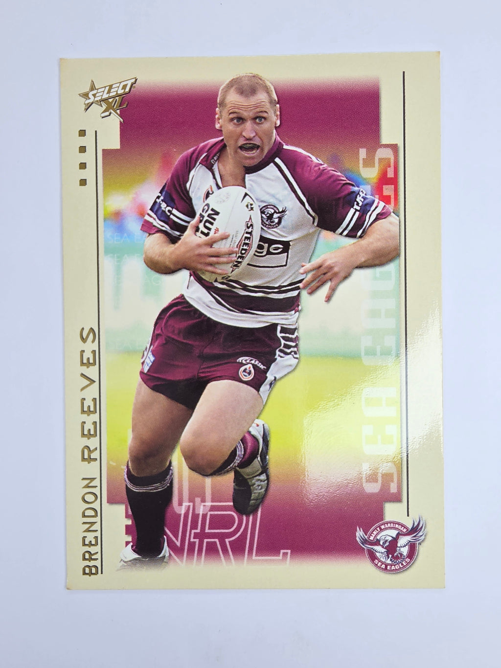 NRL 2003 Select XL Base Card #83 Brendon Reeves Manly Warringah Sea Eagles