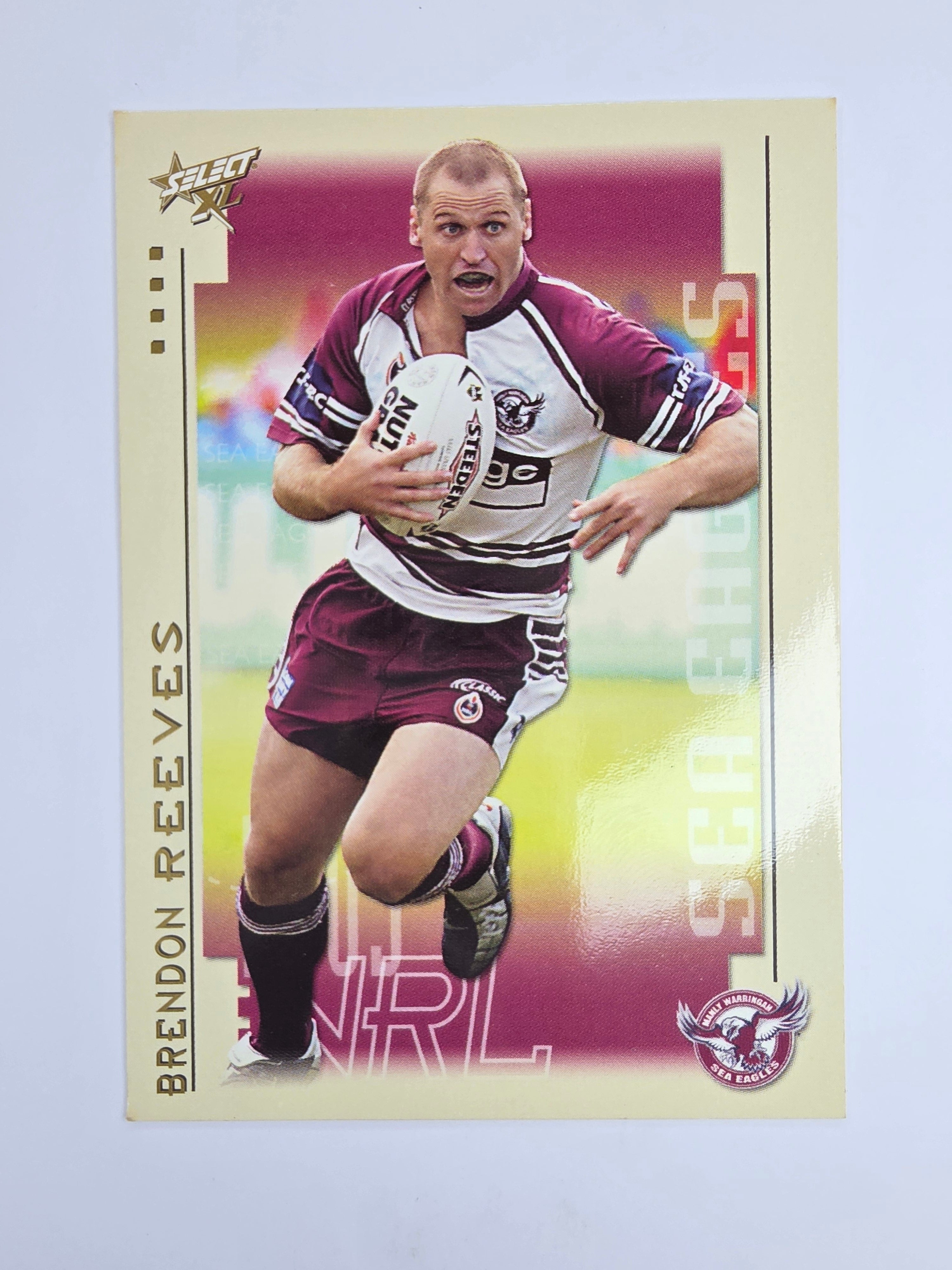 NRL 2003 Select XL Base Card #83 Brendon Reeves Manly Warringah Sea Eagles