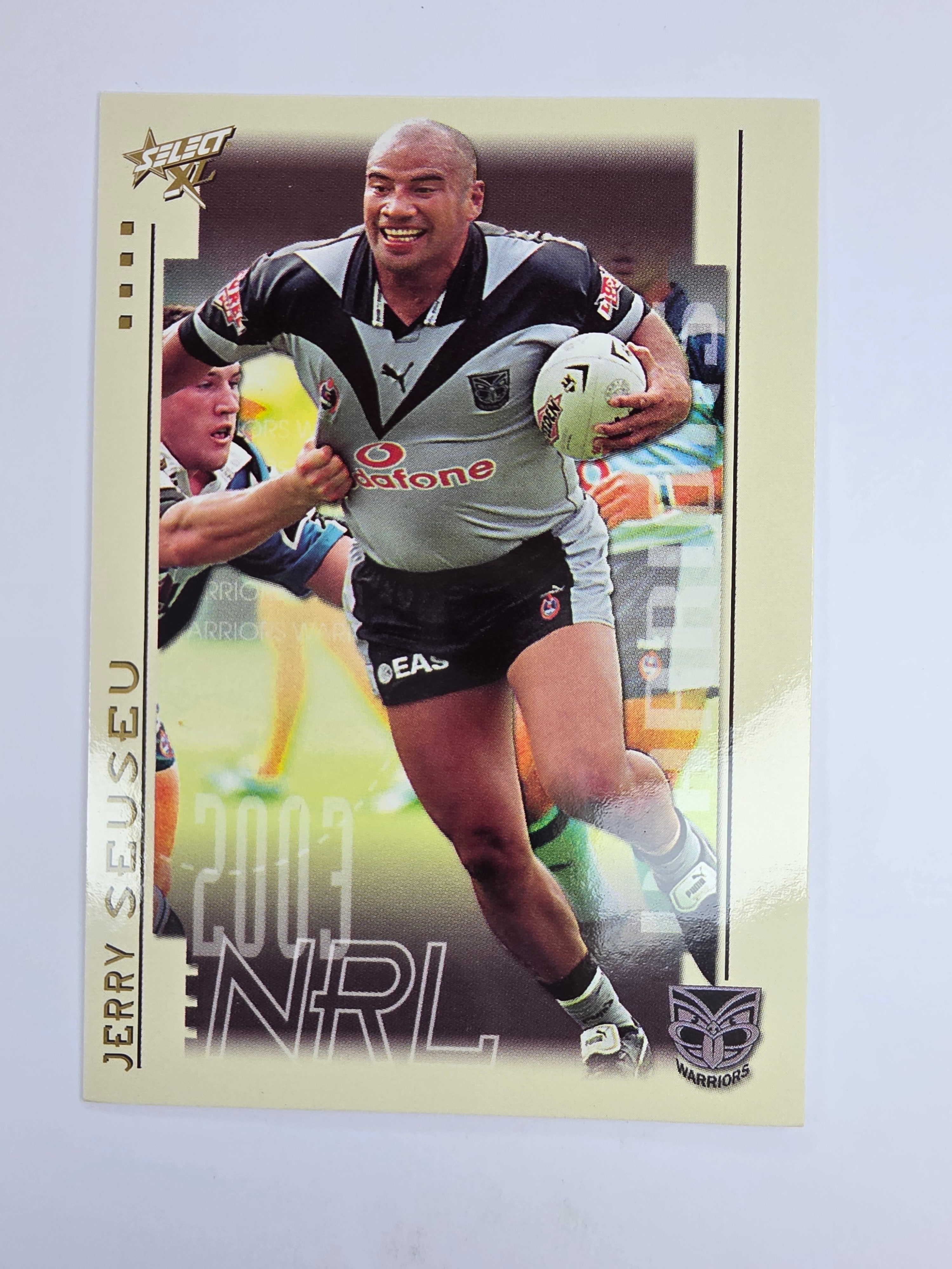 NRL 2003 Select XL Base Card #167 Jerry Seuseu New Zealand Warriors