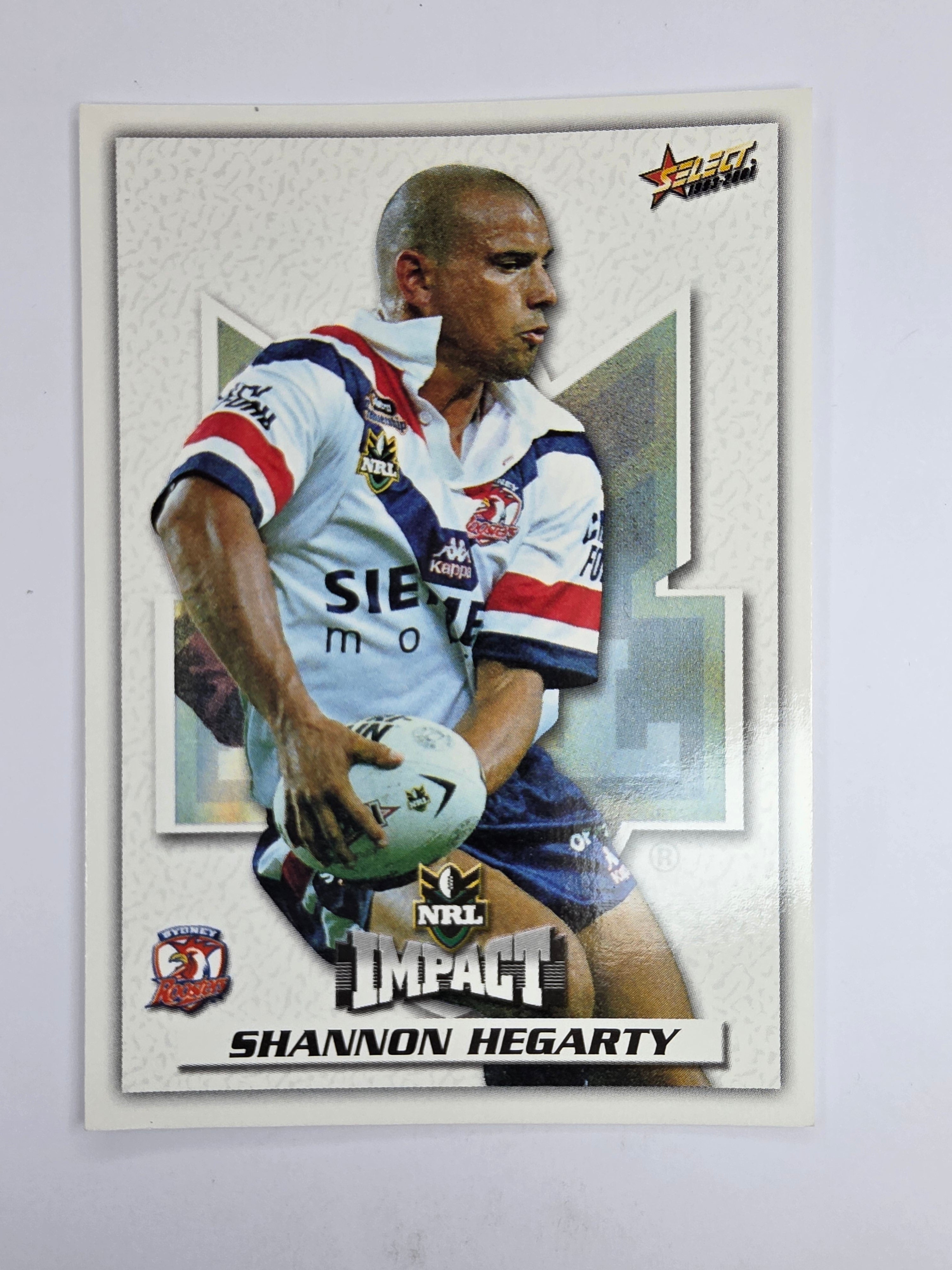 NRL 2001 Impact Base Card #20 Shannon Hegarty Sydney Roosters