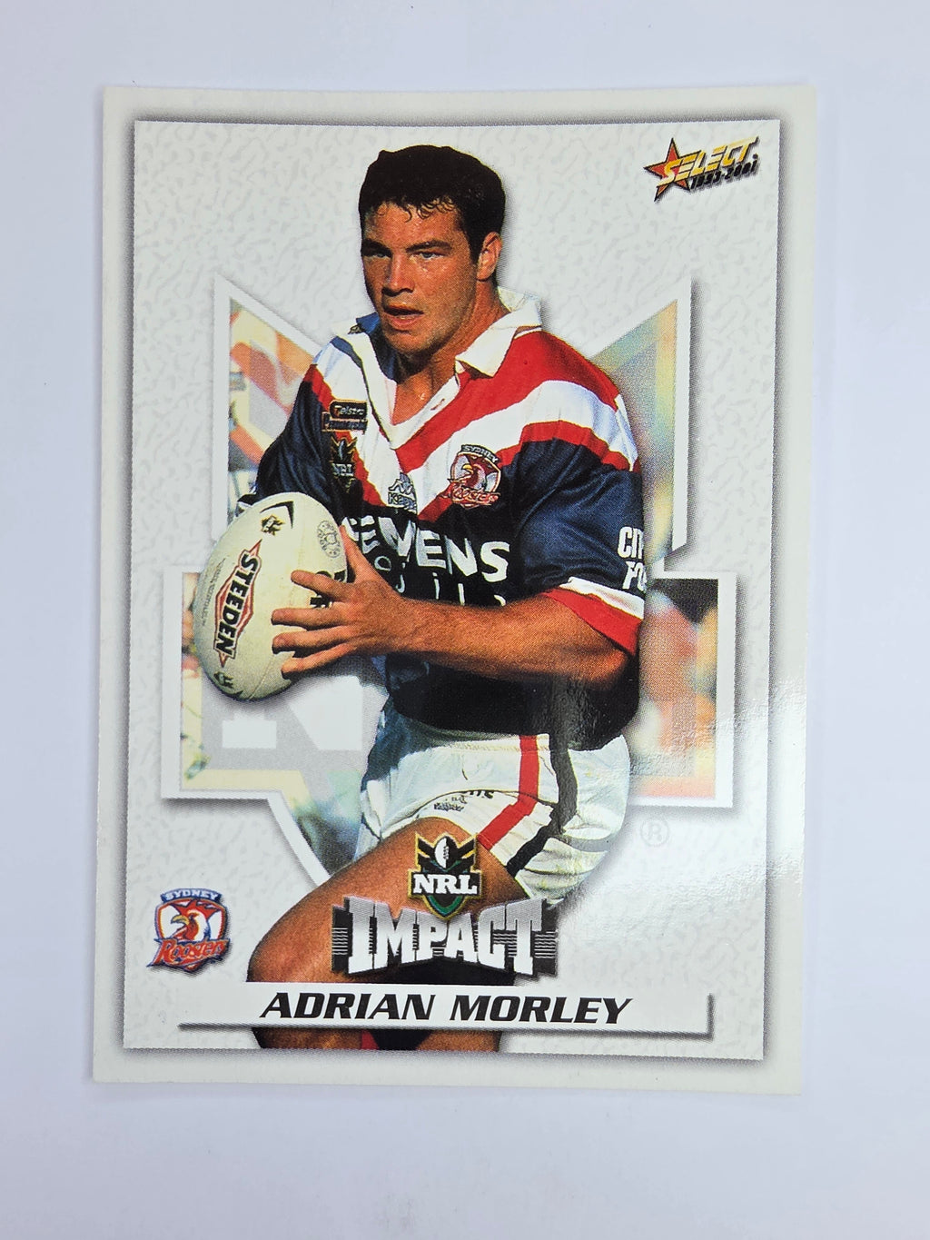 NRL 2001 Impact Base Card #22 Adrian Morley Sydney Roosters