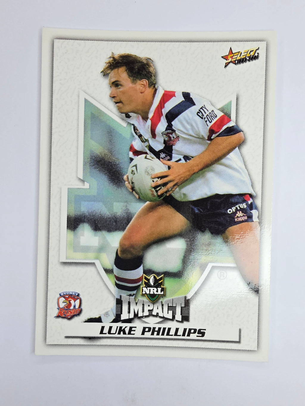 NRL 2001 Impact Base Card #23 Luke Phillips Sydney Roosters